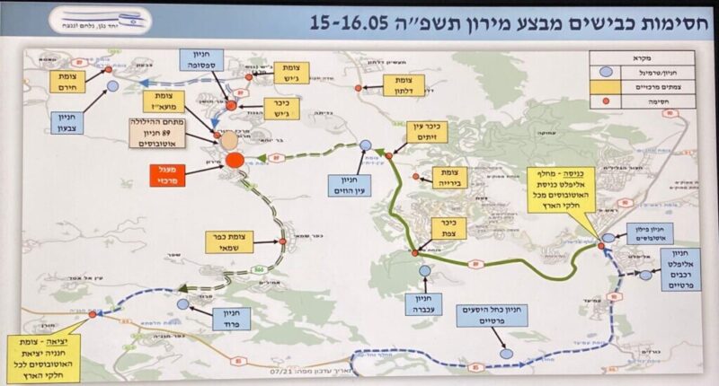 כפרניק ee1db417-3eb1-4fc8-a3a1-c80bc8653c89-scaled מירון 2025: חסימות צירים ברחבי הגליל  