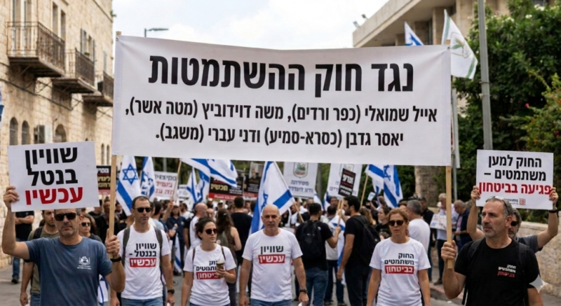 כפרניק image_d97c46ed-scaled נגד ההשתמטות: אייל שמואלי, משה דוידוביץ, יאסר גדבאן, רונן מרלי ודני עברי כפרניק image_d97c46ed-scaled נגד ההשתמטות: אייל שמואלי, משה דוידוביץ, יאסר גדבאן, רונן מרלי ודני עברי